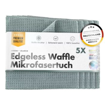 chemicalworkz edgeless waffle towel 400gsm 5pack